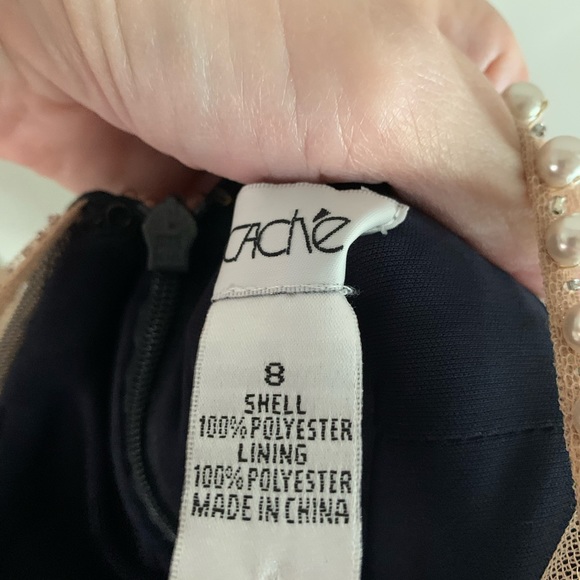 Cache party dress, navy blue, size 8. - Picture 4 of 4